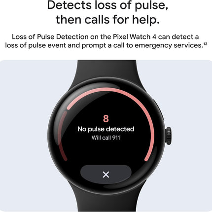 Google Pixel Watch 4 (41mm) - Android Smartwatch with Heart Rate and Sleep Tracking - 30-Hour Battery - Fitness Tracking - Google AI - Polished Silver Aluminum Case - LTE