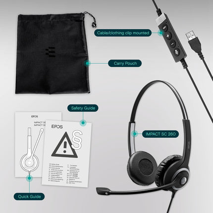 EPOS IMPACT SC 260 - headset - Easy Disconnect