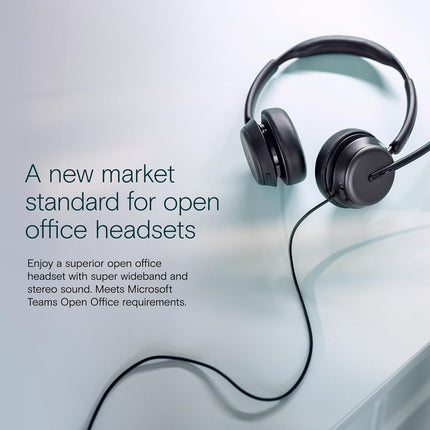 EPOS Impact 860T ANC Dual-Sided Wired Headset with Active Noise Cancellation, Microsoft Teams Certified, USB C and USB A, Super Wideband Audio, Ideal for Office Calls, Zoom, Home & Hybrid Work