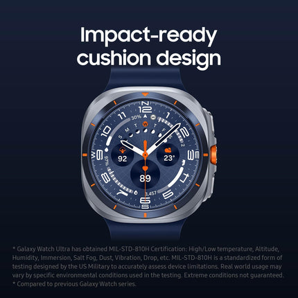 Samsung Galaxy Watch Ultra Smartwatch - 2025 Version, 47mm, LTE (CAD Version & Warranty) - Durable Titanium Casing, Cushion Design, Quick Button, AI-Powered Health Monitoring