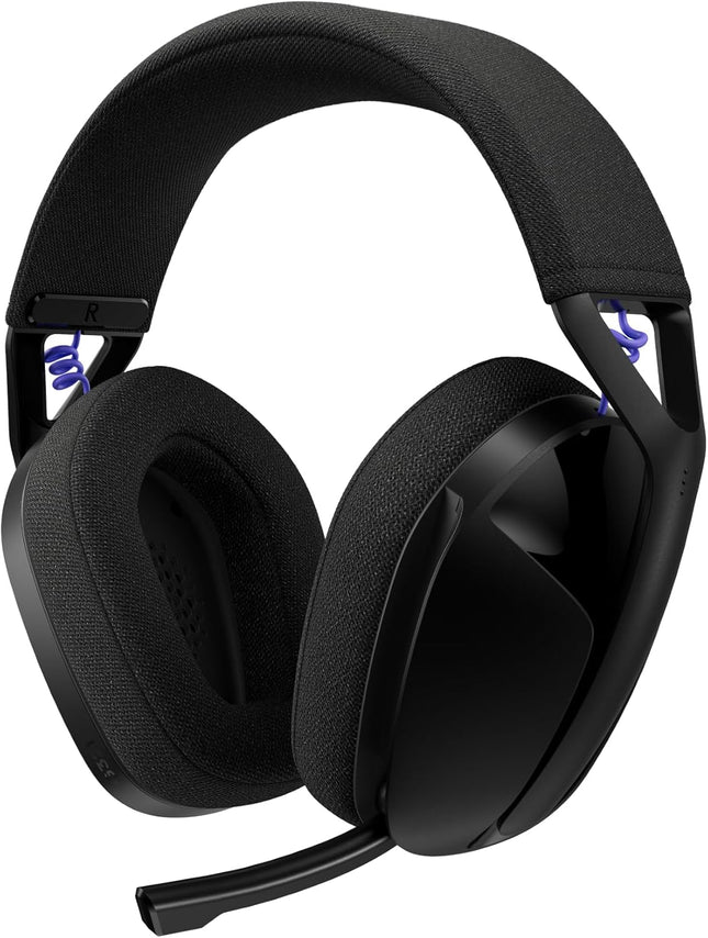 Logitech G321 Lightspeed Wireless Bluetooth Gaming Headset, Dynamic Comfort and fit, 16 kHz Boom mic, 20+ hrs Battery, PC, PS4, PS5, Nintendo Switch, Mobile