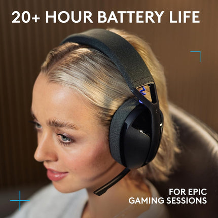 Logitech G321 Lightspeed Wireless Bluetooth Gaming Headset, Dynamic Comfort and fit, 16 kHz Boom mic, 20+ hrs Battery, PC, PS4, PS5, Nintendo Switch, Mobile