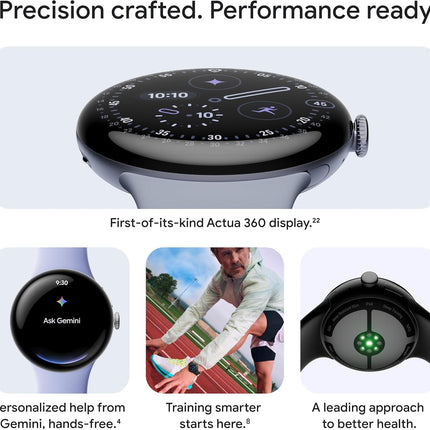 Google Pixel Watch 4 (41mm) - Android Smartwatch with Heart Rate and Sleep Tracking - 30-Hour Battery - Fitness Tracking - Google AI - Wi-Fi
