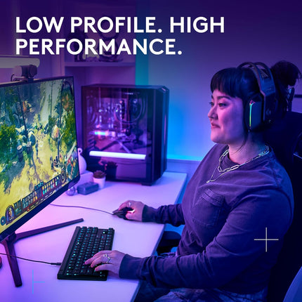 Logitech G515 TKL Wired Low Profile Gaming Keyboard, Fully Customizable RGB, Double-Shot PBT Keycaps