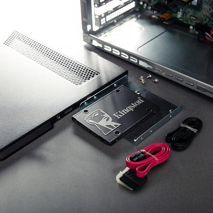 Kingston KC600 SSD Internal SSD 2.5 Inch, SATA Rev 3.0, 3D TLC, XTS-AES 256-bit Encryption