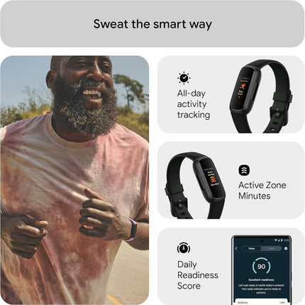 Google Fitbit Inspire 3 Health and Fitness Tracker with Stress Management, Workout Intensity, Sleep Tracking, 24/7 Heart Rate and More, One Size (S and L Bands Included)