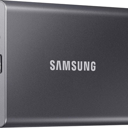 SAMSUNG T7 , Portable SSD, Grey, up to 1050MB/s, USB 3.2 Gen2, Gaming, Students & Professionals, External Solid State Drive (MU-PC1T0T/AM) [Canada Version]