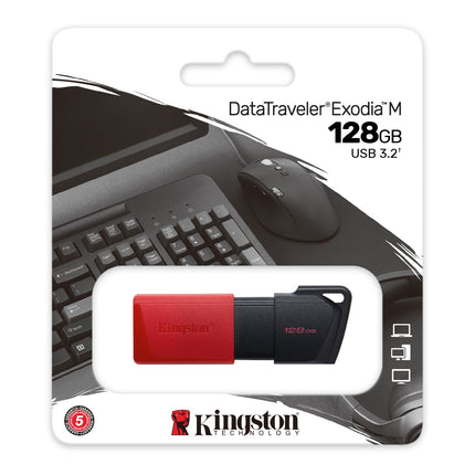 Kingston 64GB DataTraveler Exodia M (Black & Blue) USB 3.2 Gen 1
