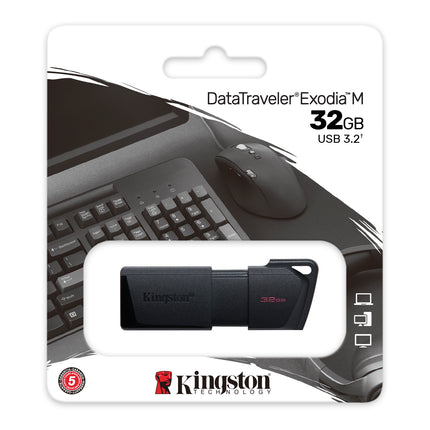 Kingston 64GB DataTraveler Exodia M (Black & Blue) USB 3.2 Gen 1