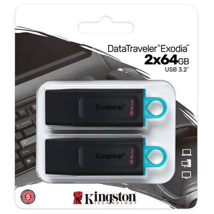 Kingston 64GB DataTraveler Exodia Flash Drive
