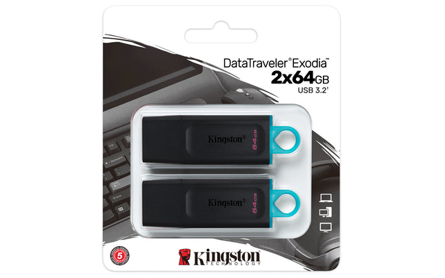 Kingston 64GB DataTraveler Exodia Flash Drive
