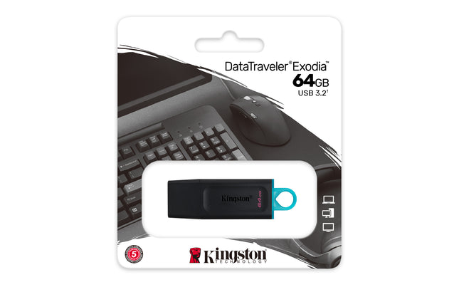 Kingston 64GB DataTraveler Exodia Flash Drive