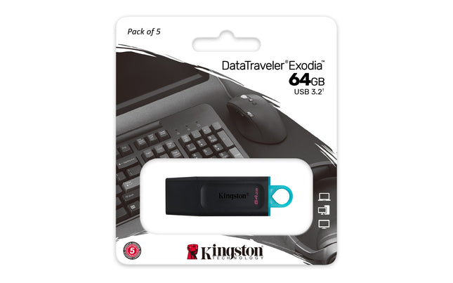 Kingston 64GB DataTraveler Exodia Flash Drive
