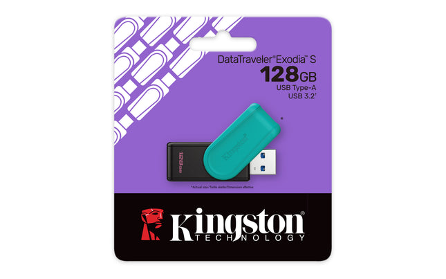 Kingston 64GB DataTraveler Exodia S (Black & Black) USB 3.2 Gen 1