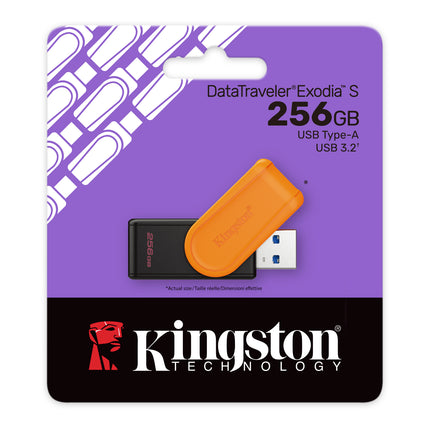 Kingston 64GB DataTraveler Exodia S (Black & Black) USB 3.2 Gen 1